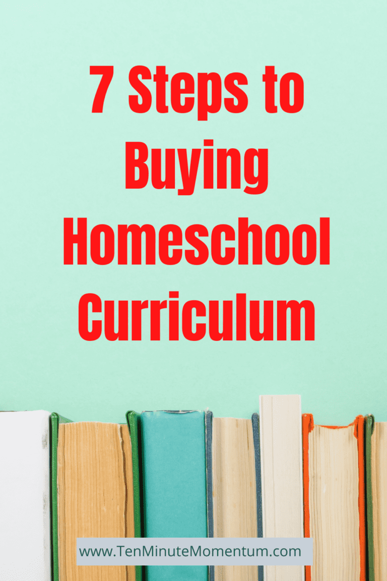 7 Steps to Buying Homeschool Curriculum When You First Begin