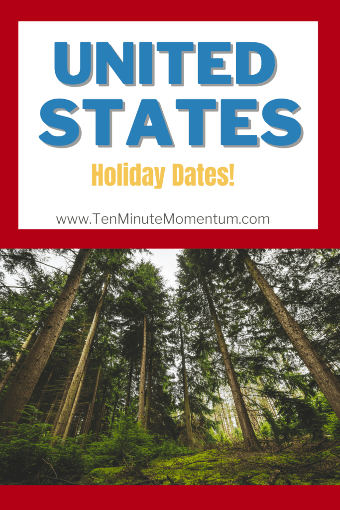 united states holidays