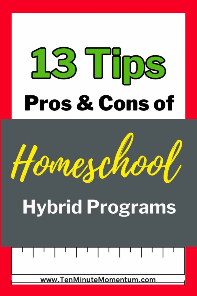 pros and cons of homeschool hybrid programs