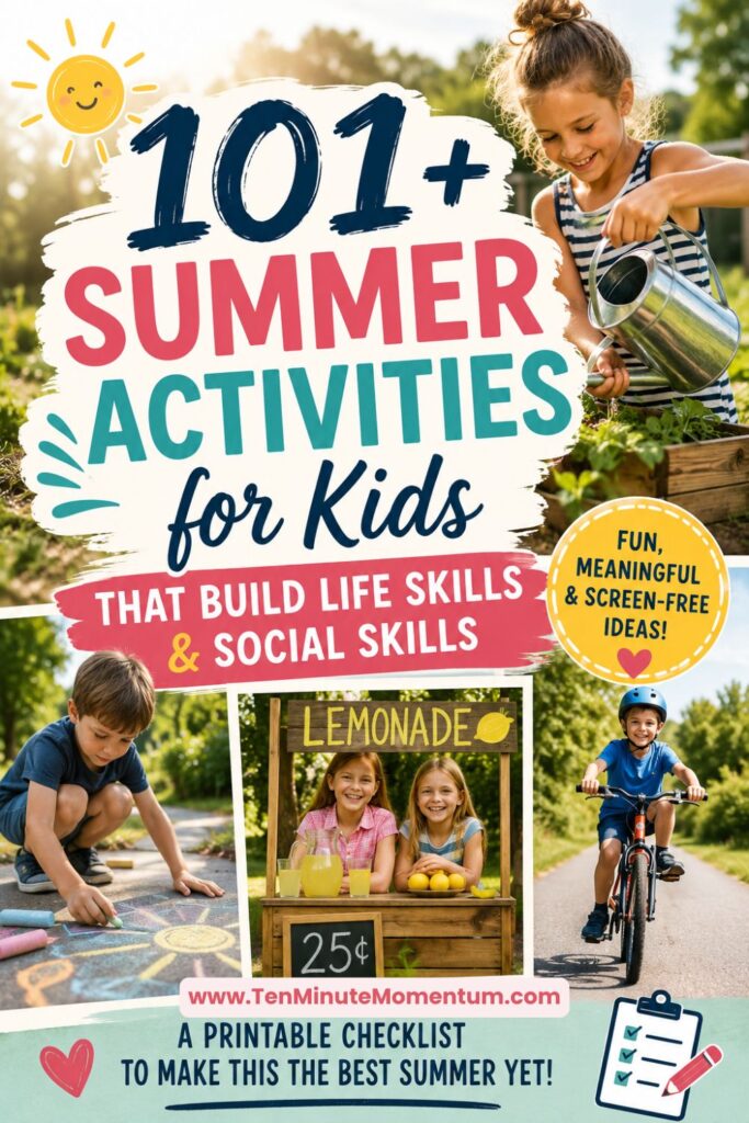 101 activities for kids to learn life skills and social skills