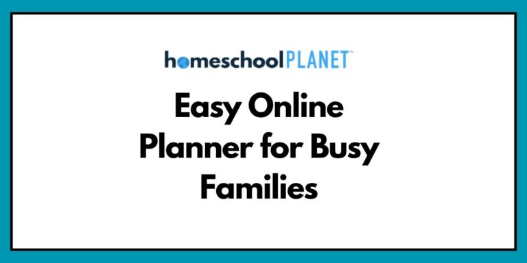 Homeschool Planet: Easy Online Planner for Busy Families