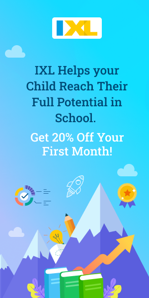 IXL helps your child reach their full potential in school. Get 20% off your first month!